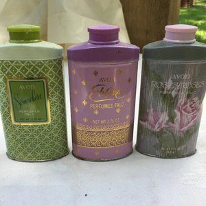 VINTAGE AVON POWDER TINS